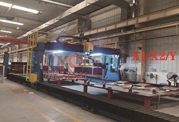 動(dòng)車車廂底板龍門焊接機(jī)器人系統(tǒng)
